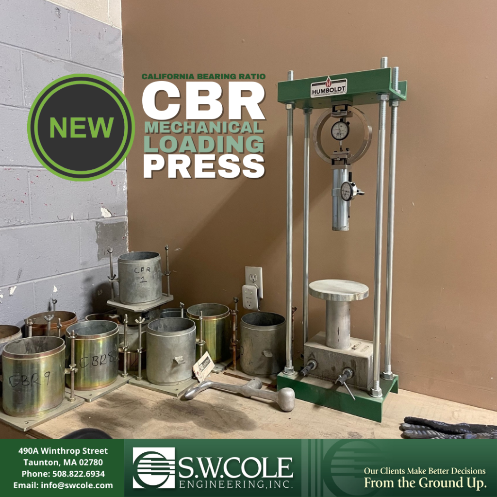 photo of a new California Bearing Ratio CBR mechanical loading press