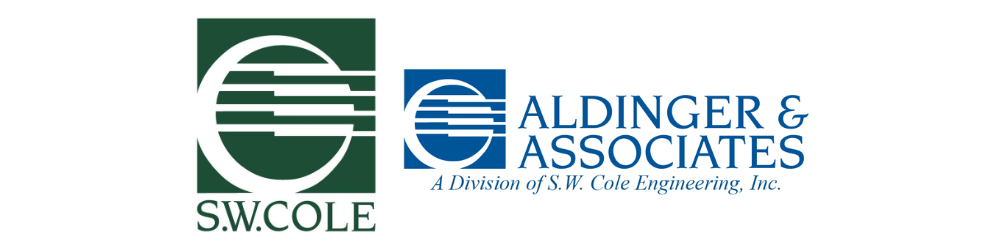 s.w. cole logo next to aldinger & associates logo